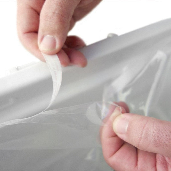 adhesive strip keeps your liner secure in your cooler