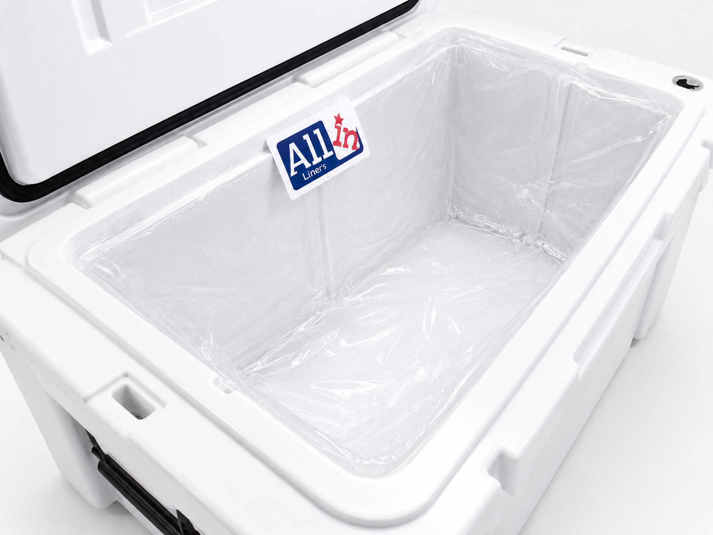 Allinliner Liner 15 installed in a 100 to 150 quart cooler