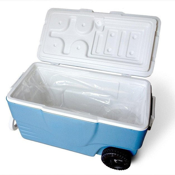 sanitary liner adheres to the inside rim of your cooler